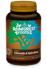 Eco Spirulina e Chlorella 300 compresse RAINFOREST FOODS
